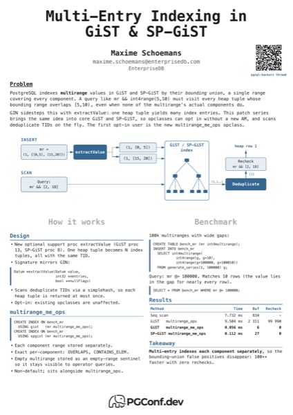 Multi-Entry Indexing in GiST & SP-GiST poster preview