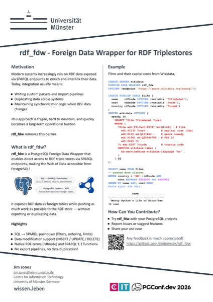 RDF Foreign Data Wrapper poster preview
